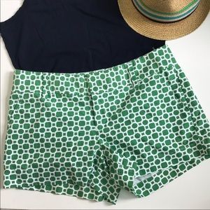 Banana Republic Ryan fit green geometric shorts, 2